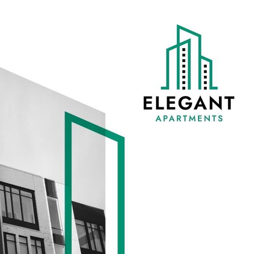 米尔顿凯恩斯Elegant apartment的公寓公寓的建筑标志