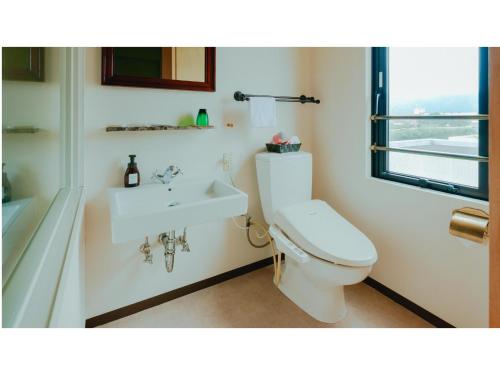 姶良市VAN CORTLANDT HOTEL - Vacation STAY 17475v的浴室配有白色卫生间和盥洗盆。