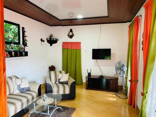 卡图纳耶克ANTONIO TRANSIT KATUNAYAKE的客厅配有两张沙发和一台电视机