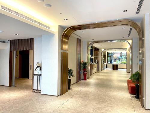 高雄天子阁饭店的走廊,建筑物的走廊