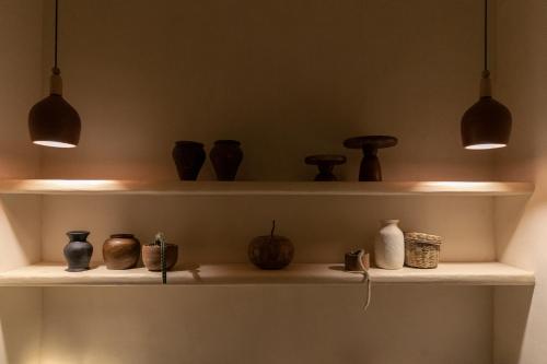 Narrativ Lofts - Lira - Mid Century Cozy Retreat的厨房或小厨房
