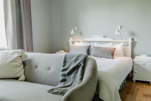 Slottsparken Motel客房内的一张或多张床位