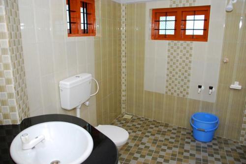 TindummalThe Forest Resort - Muneeswaramudi Eco Hermitage and Farms的浴室配有白色卫生间和盥洗盆。