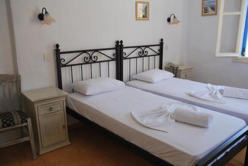 Afroditi Hotel客房内的一张或多张床位