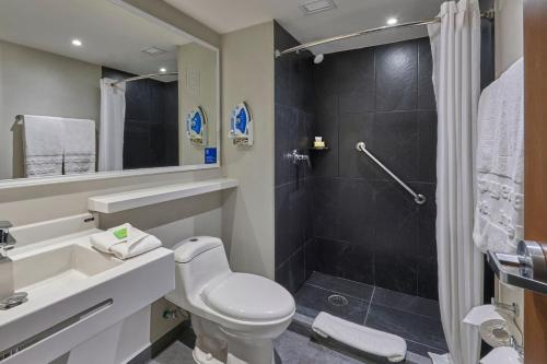 埃莫西约City Express by Marriott Hermosillo Expo的一间带卫生间和淋浴的浴室