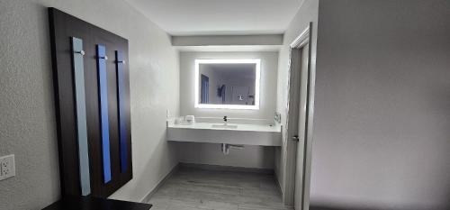 印第安纳波利斯戴斯酒店 - 印第安纳波利斯的一间带水槽和镜子的浴室