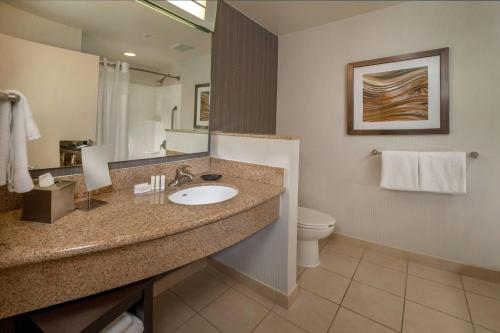 黑格斯敦黑格斯敦万豪万怡酒店的一间带水槽和卫生间的浴室