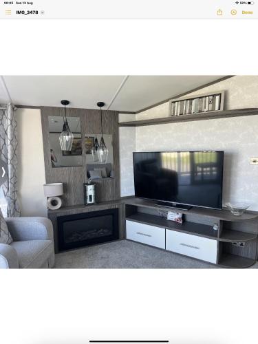 SteepleCarvan E102的带平面电视的客厅