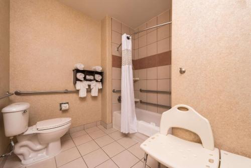 安大略安大略汉普顿套房酒店的一间带卫生间和水槽的浴室