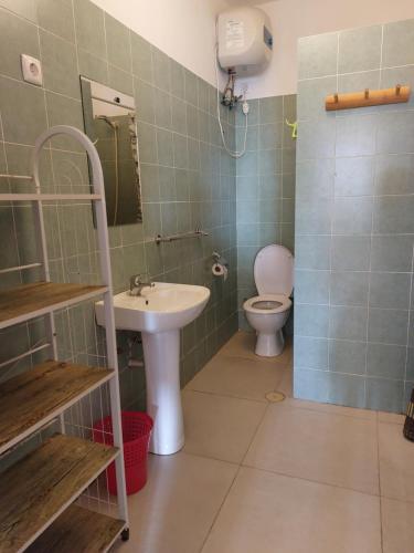 萨尔雷OKEANOS的一间带水槽和卫生间的浴室