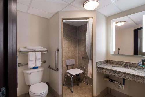 伯米吉伯米吉贝斯特韦斯特酒店的一间带卫生间和水槽的浴室