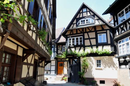 哥根巴赫Ferienwohnung Sester的一座中世纪小镇的小巷,
