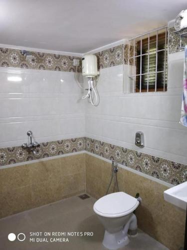 帕罗林ALEGRO HOLIDAY HOMES的一间带卫生间和水槽的浴室