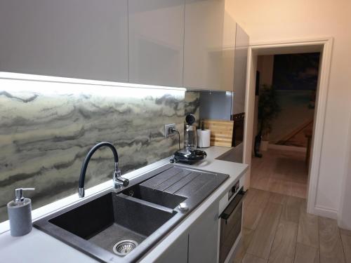 苏恰瓦ASE Premium House的厨房配有水槽和台面