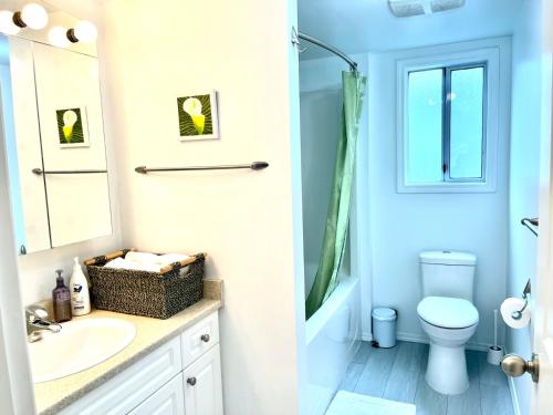 苏克Summer Breeze的一间带水槽和卫生间的浴室