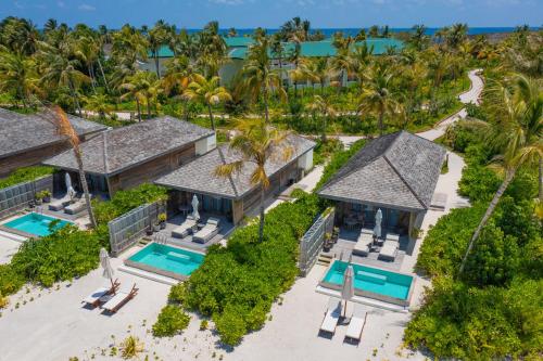 北马累环礁Kagi Maldives Resort & Spa的享有度假村别墅的空中景致