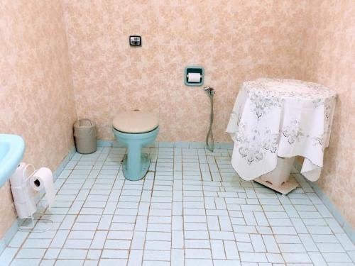 迈林克Sitio da Rose的一间带卫生间和水槽的浴室