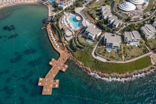 博德鲁姆Susona Bodrum, LXR Hotels & Resorts的海洋度假村的空中景致