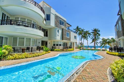 长滩岛7Stones Boracay的海滨房屋 - 带游泳池