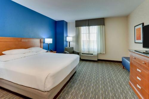 塞克斯顿塞克斯顿德鲁套房酒店的酒店客房设有一张大床和一台电视。