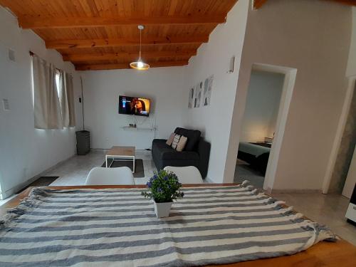 里奥加耶戈斯AYRES DEL SUR Patagonia的客厅配有沙发和桌子