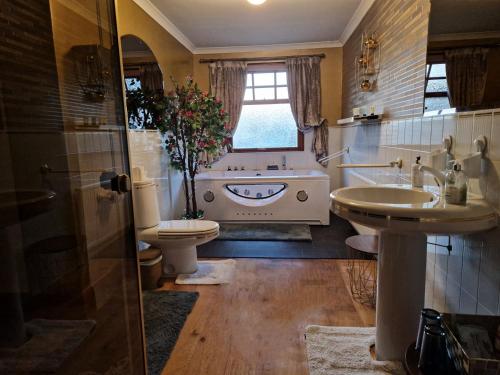 班科里Bogenraith House的浴室配有盥洗盆、卫生间和浴缸。