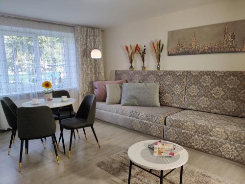 希奥利艾Apartment Dalyce的客厅配有沙发和桌子