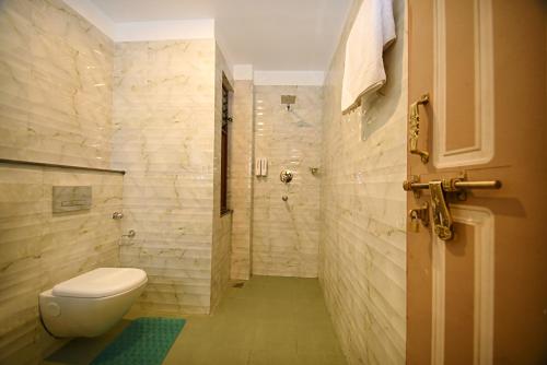 加德满都Friends Apartment Pvt.Ltd的一间带卫生间和淋浴的浴室