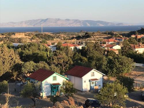 Villa Rengin Datça (Havuzlu) Günlük Haftalık Kiralık鸟瞰图