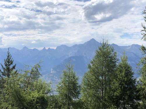 山景或在木屋看到的山景