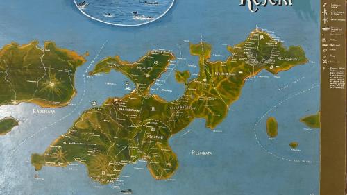 LewolebaHotel Rejeki的夏威夷岛地图