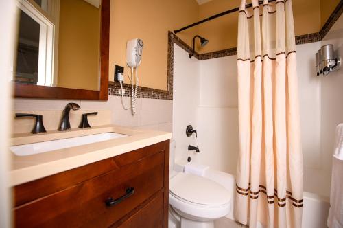 圣地亚哥霍顿大酒店的一间带水槽和卫生间的浴室