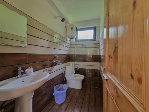 马拉里Kihala Homestay的一间带水槽和卫生间的浴室