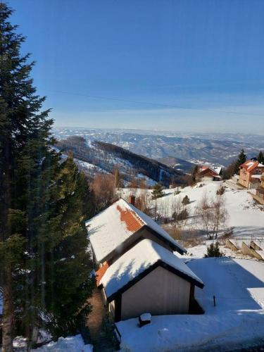 科帕奥尼克Ski apartman - Mujen classic的山顶上带雪盖的小屋