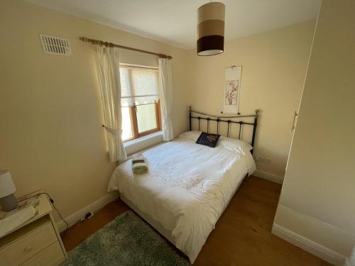 莫希尔Lough Rynn Rental的一间小卧室,配有床和窗户