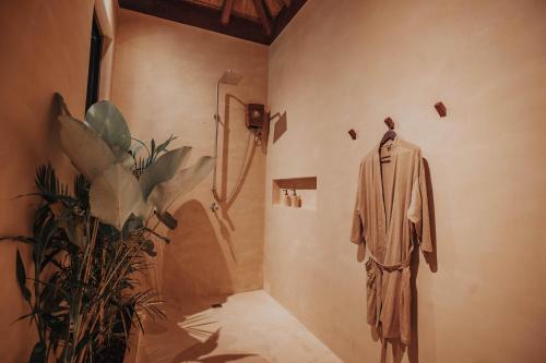 爱妮岛ALON Villas的带淋浴的房间里, ⁇ 