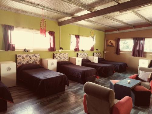 瓦勒里亚德玛Sentir Indiano的带沙发和椅子的客厅以及窗户。