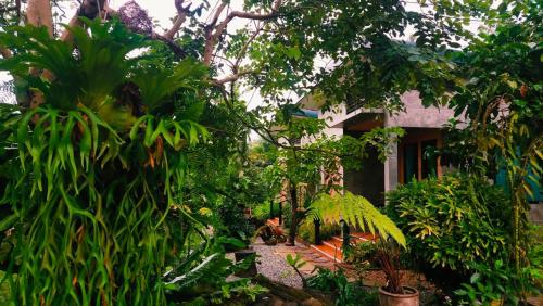 Baan Pak Arom Resort Chanthaburi外面的花园