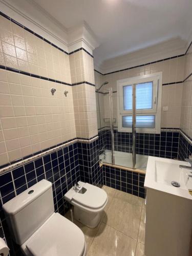 圣克鲁斯-德特内里费Villa Costa的一间带卫生间和水槽的浴室
