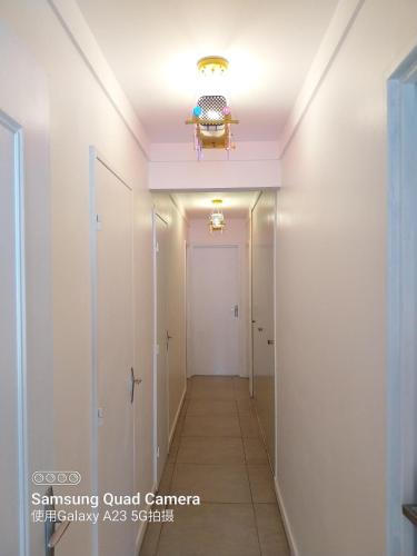 克雷泰伊La chambre de l'appartement的走廊上带天花板的走廊