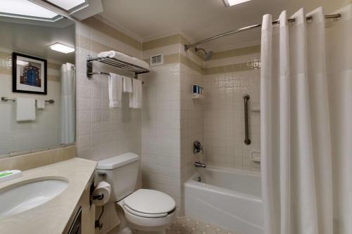 开普吉拉多西开普吉拉多梨树酒店的浴室配有卫生间、盥洗盆和淋浴。