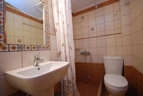 帕纳索斯酒店的一间浴室