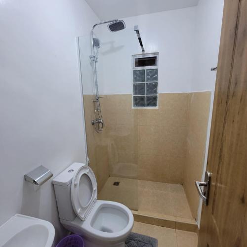 埃尔多雷特Unity Homes G的一间带卫生间和淋浴的浴室