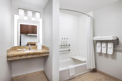 罗斯威尔TownePlace Suites by Marriott Roswell的一间带水槽和镜子的浴室