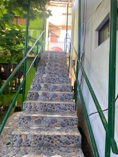托尔图格罗Legoon View的通往大楼的一组石头楼梯