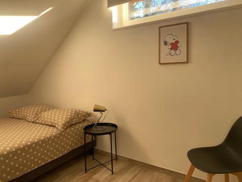 Appartement dans une grange rénovée客房内的一张或多张床位