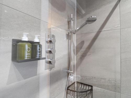 阿什伯恩Dovedale的墙上的淋浴和肥皂分配器