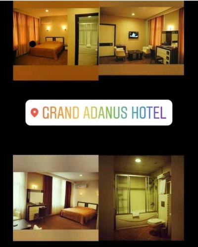 SeyhanGRAND ADANUS HOTEL的宏伟的Amazonolis酒店两张照片