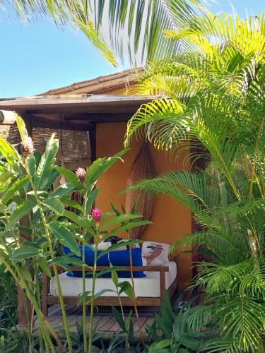 巴拉格兰德Casa Paula的度假间 - 带床和一些植物