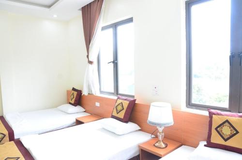 Thiên Hương Hotel客房内的一张或多张床位